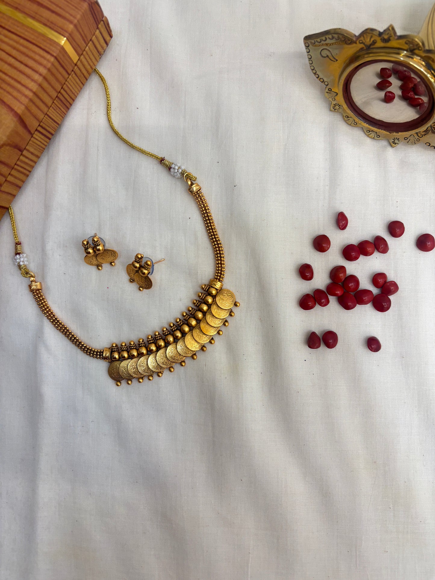 Coin/ Lakshmi Short Necklace - PRD1509