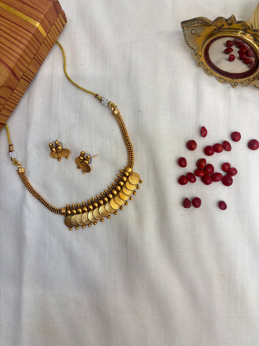 Coin/ Lakshmi Short Necklace - PRD1509