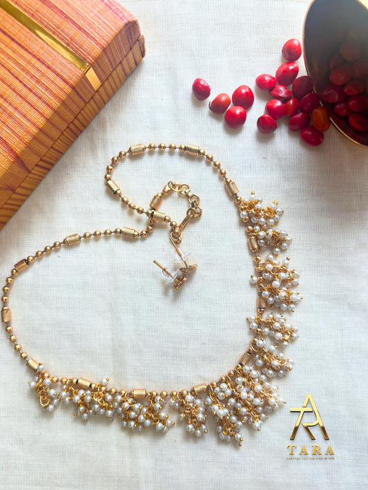 Pearl Clustered Necklace - PRD1538