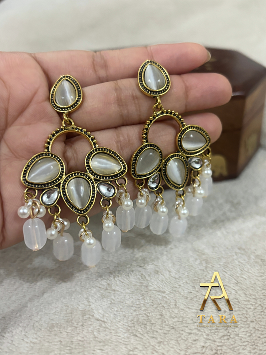 Chandbali Kundan Earrings - PRD1549