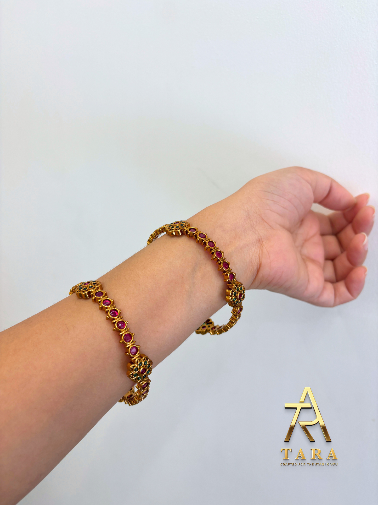 Premium Kemp Stone Bangles - PRD1507