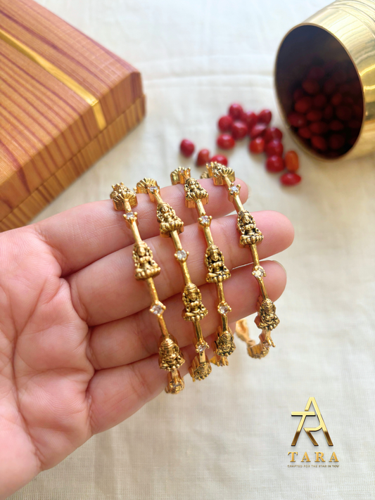 Simple Lakshmi Bangle Set - Set of 4