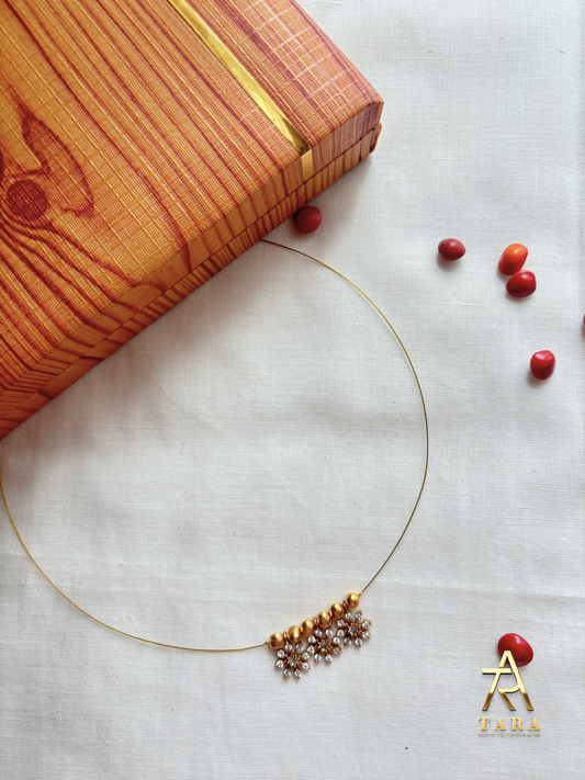 Invisible white stone Necklace - T2
