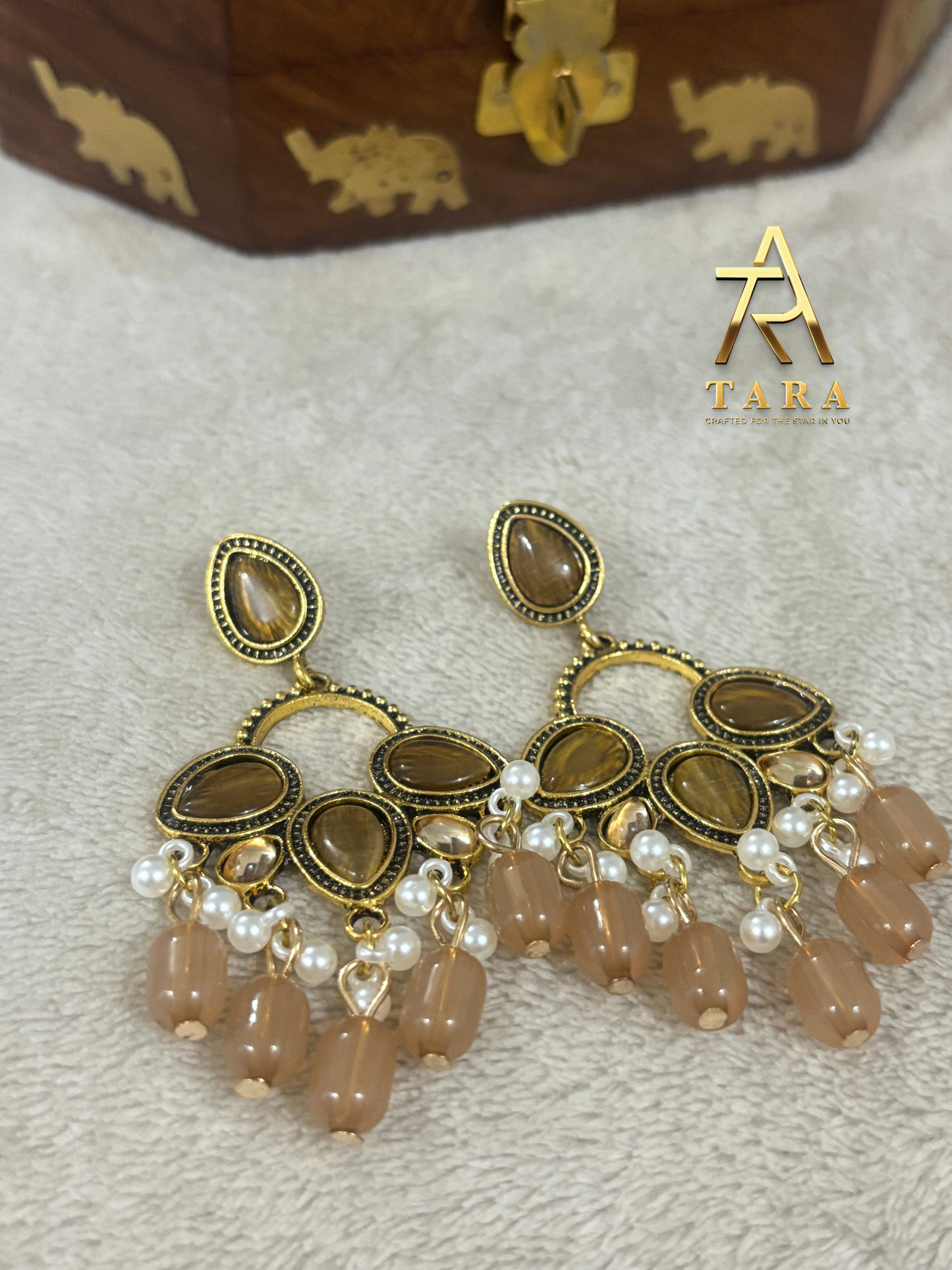 Chandbali Kundan Earrings - PRD1549