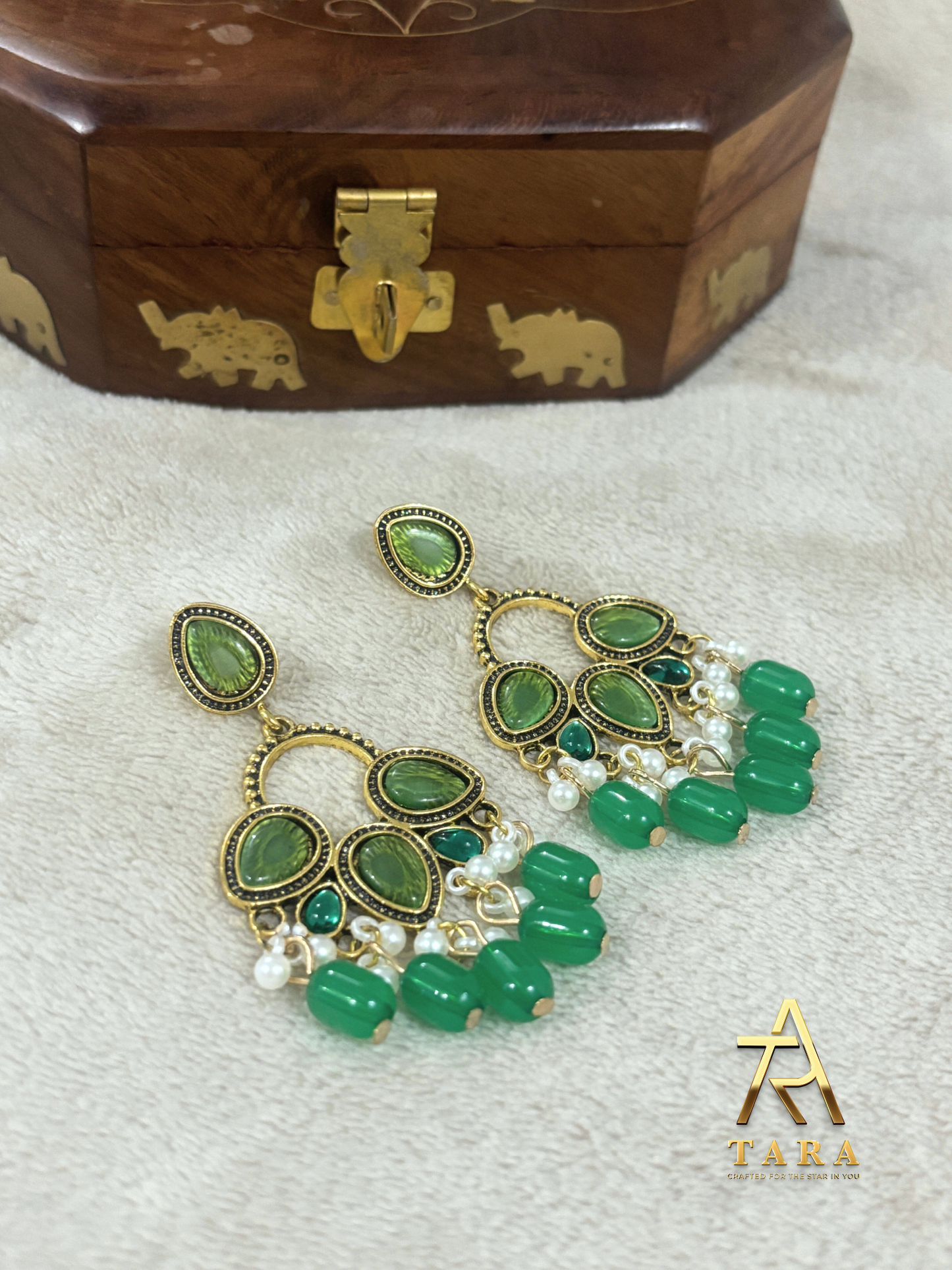 Chandbali Kundan Earrings - PRD1549