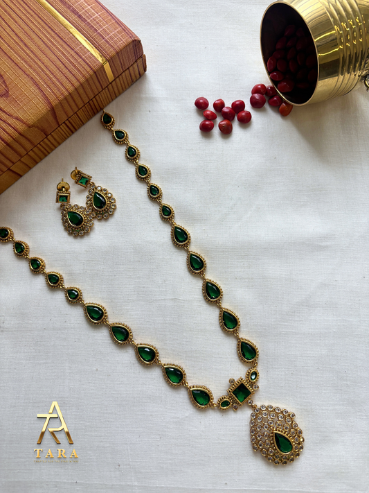 Jyothika Inspired Necklace set - Long - PRD1503