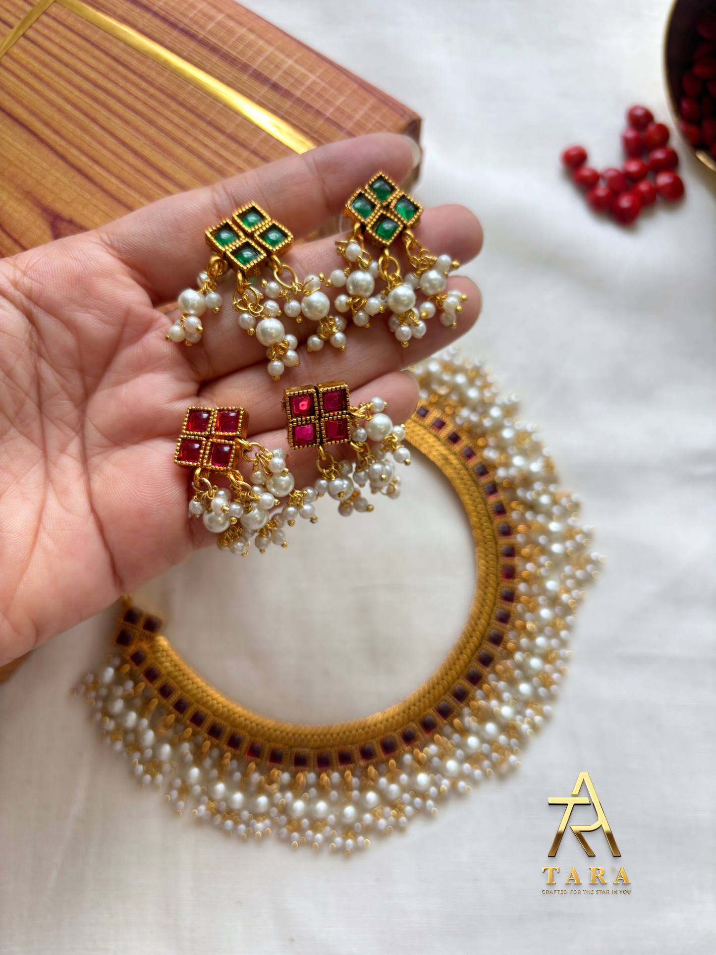 Reversible Necklace with Earrings PRD1514
